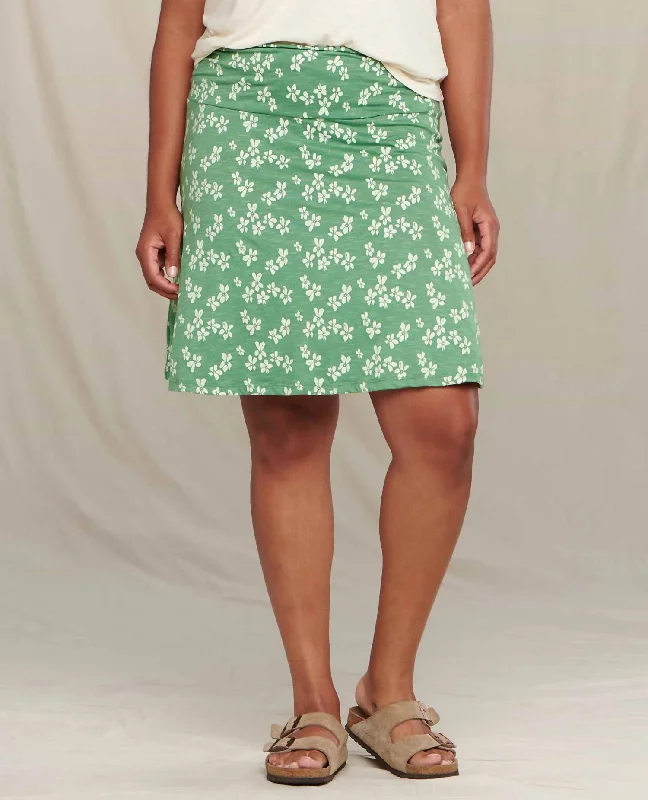 Chaka Skirt In Matcha Print