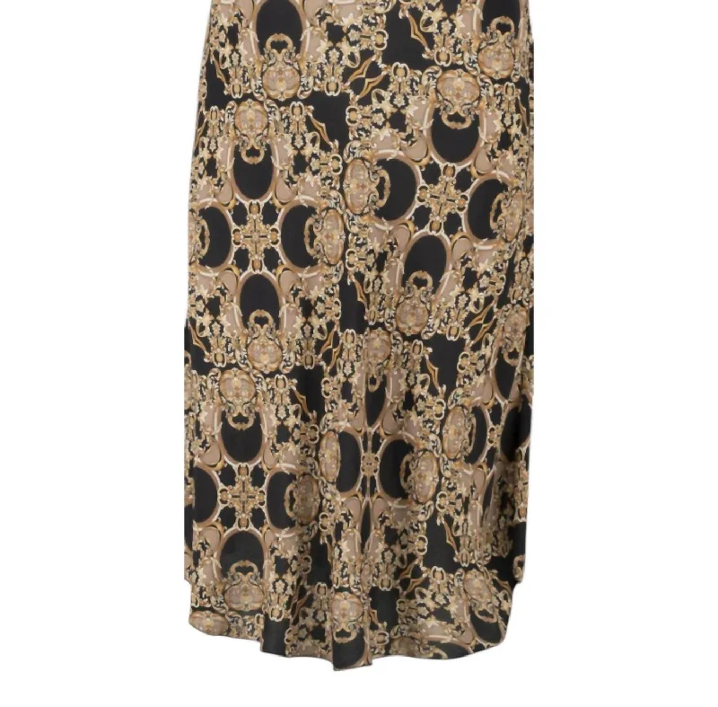 Harmony Midi Skirt In Baroque Print