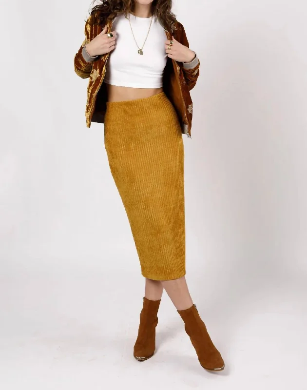 Monza Skirt In Gold