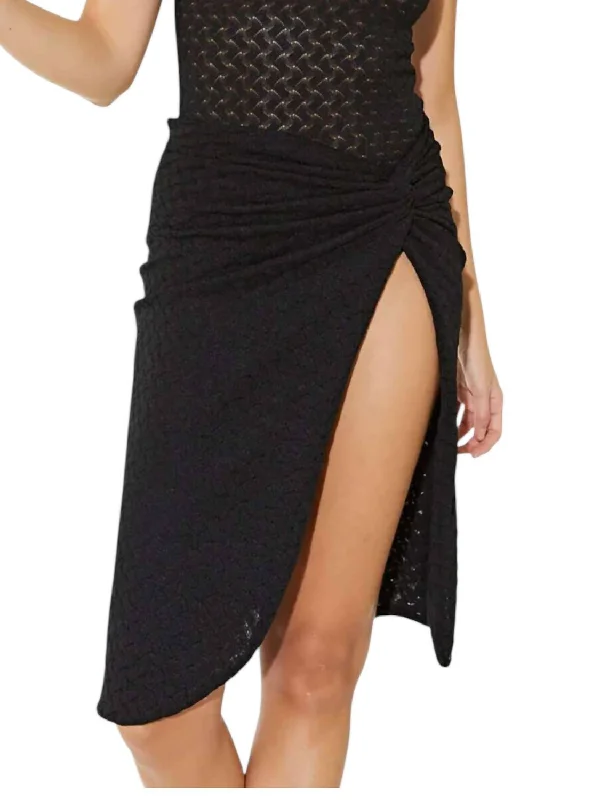 Pacifica Midi Skirt In Black