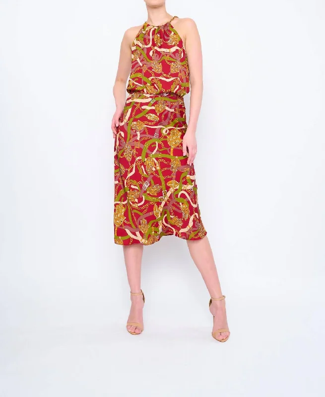 Salim Skirt In Belt Print