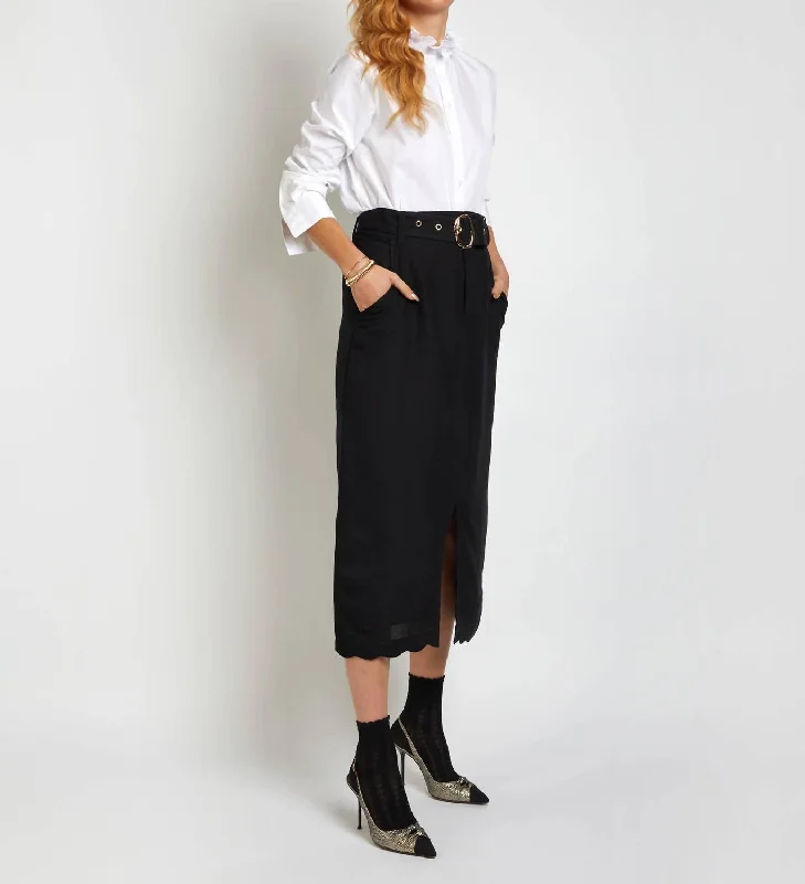 The Sarita Skirt In Black