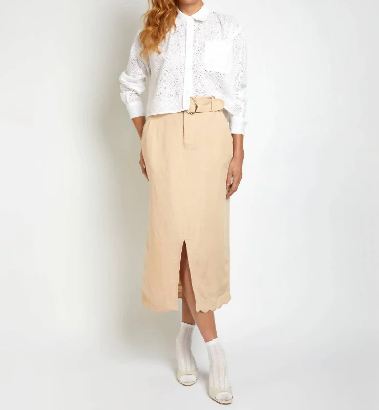 The Sarita Skirt In Natural