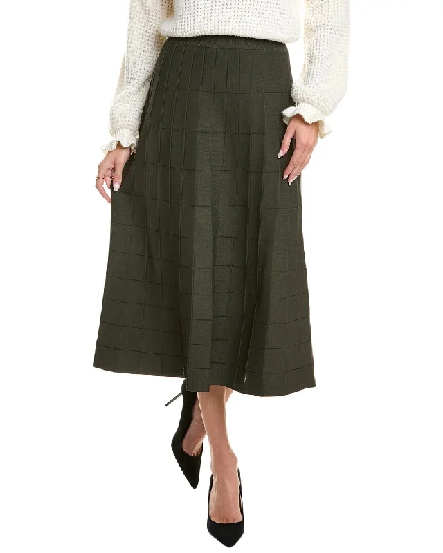 YAL New York Box Design A-Line Skirt