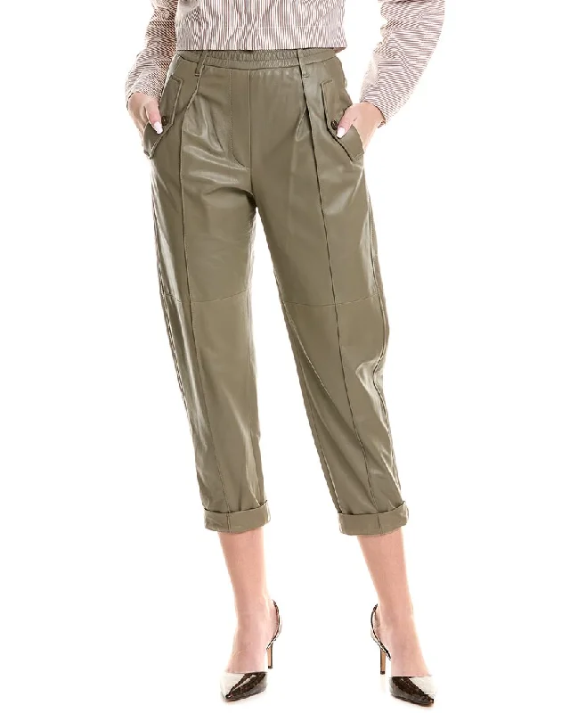 Brunello Cucinelli Leather Pant